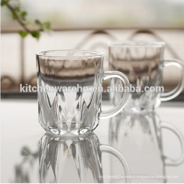 high quality super white 250ml mini glass beer mug